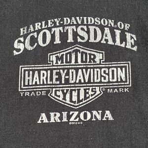 Harley-Davidson Scottsdale Arizona Long Sleeve Black T-Shirt Sz Large